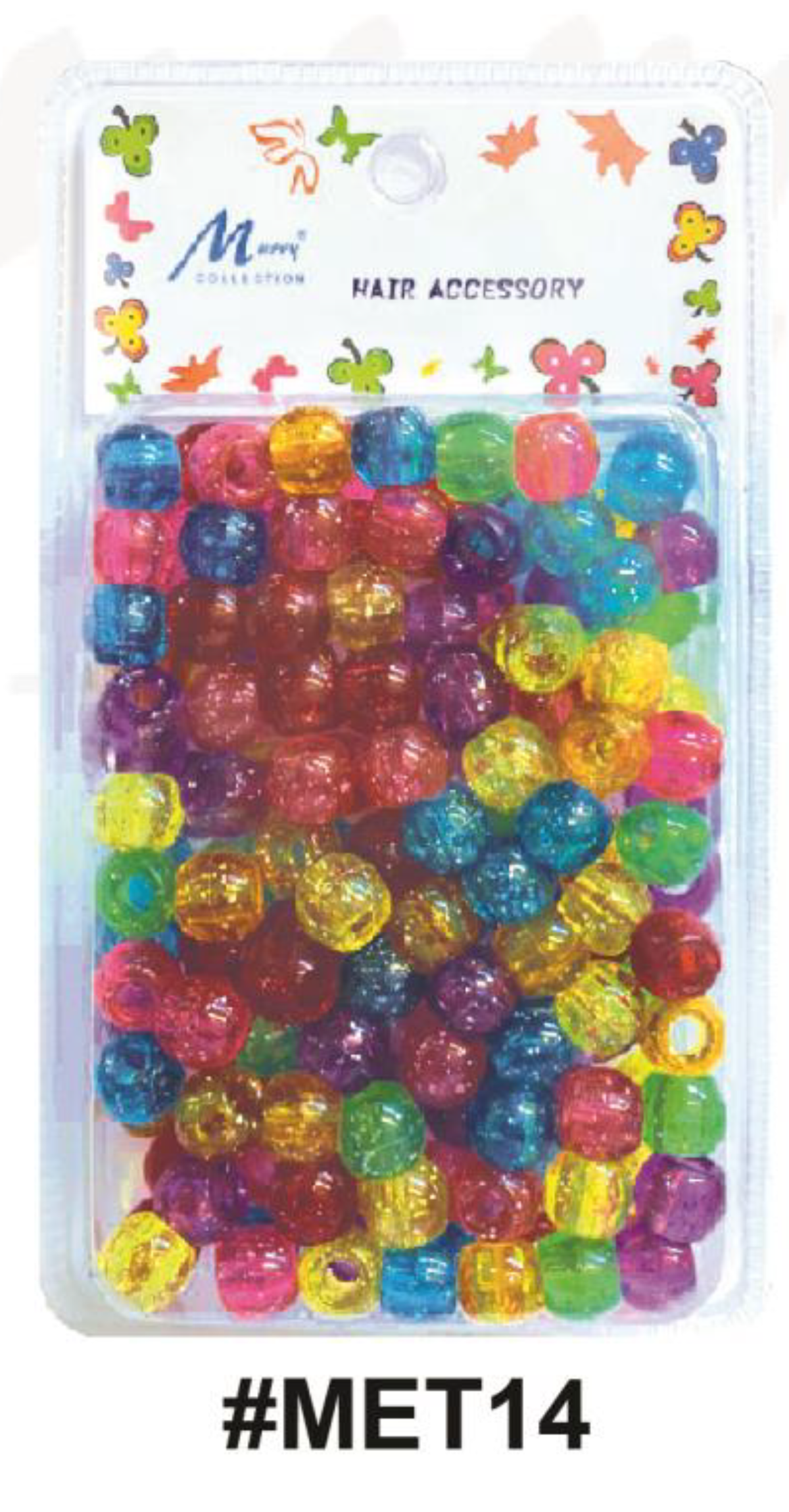 MET14: Murry Collection Hair Accessory Beads in Multi

