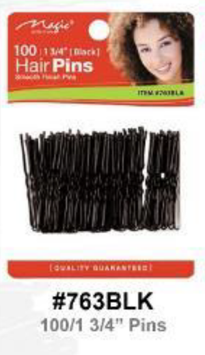 "Magic, 1 3/4-Inch Hair Pins, #763BLK, Black and #763BRO, Bronze"