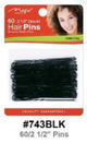 Magic, 2 1/2" Hair Pins, #743BLK, Black