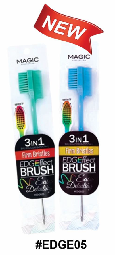 Magic 3-in-1 Edge Effect Brush, #EDGE05, Firm Bristles, Narrow Tip