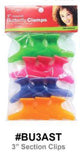 Magic, 3” Multicolor Butterfly Clamps, #BU3AST, 12 Pcs
