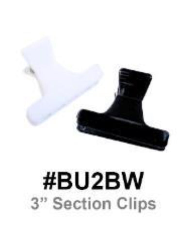 Magic, 3” Section Clips, #BU2BW, Black and White