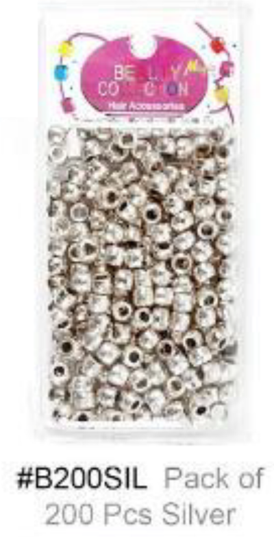 Magic Collection, Hair Beads Pack, #B200SIL, Silver
