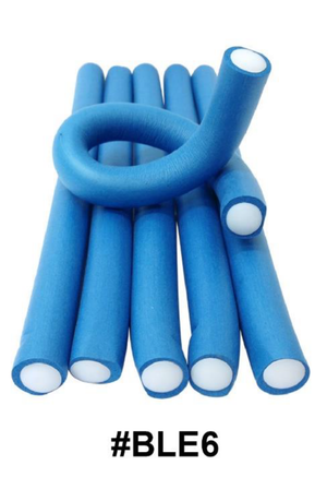 "Magic Collection Self-Grip Rollers in Blue."