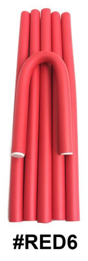 "Magic Collection Self-Grip Rollers in Red."
