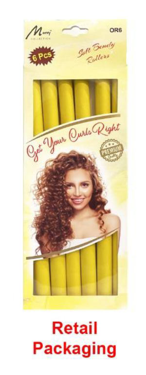 "Magic Collection Self-Grip Rollers in Yellow"