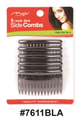 Magic Collection, Small Side Combs 5-Pack, #7611BLA, Black