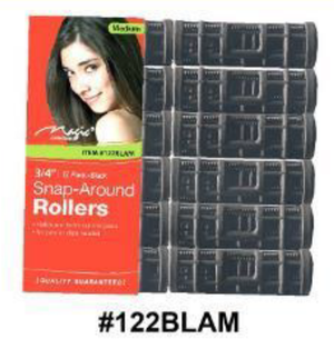 Magic Collection, Snap-Around Rollers, , Black, #122