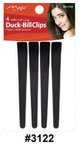 Magic, Duck-Bill Clips, 4-Pack, 4.8" Long, Plastic Multi-purpose, #3122