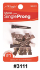Magic, Metal Single Prong Clips, #3111, 12 Pcs