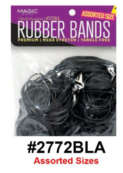 Magic, Rubber Bands, #2772BLA, Black

