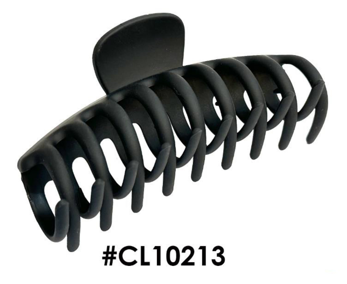 "Matte Black Hair Claw Clamp, #CL10213."
