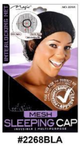 Mesh Sleeping Cap - Interlocking Net - Black - #2268BLA
