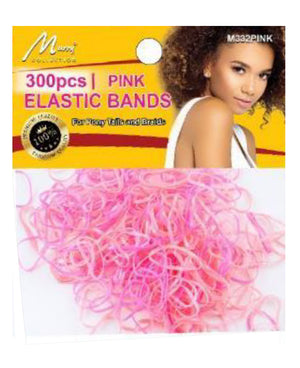 Murry Collection, 300pcs Elastic Bands, #M332AST, Pink Colors