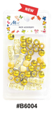 Murry Collection, Decorative Hair Beads, Greek Key Design, #B6004