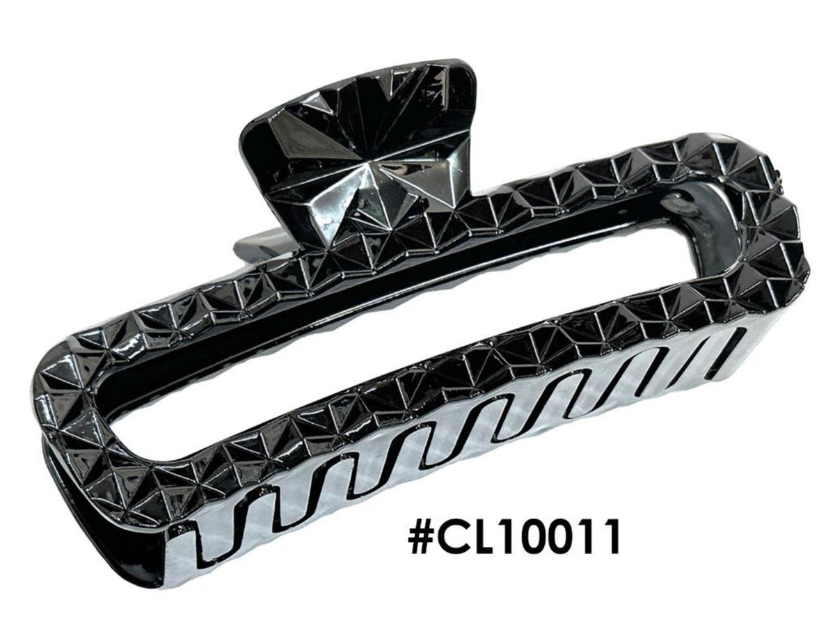 Murry Collection, Geometric Hair Claw Clip, #CL10011, Black