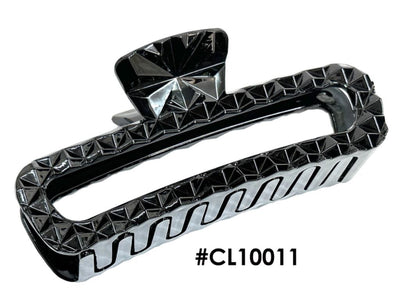 Murry Collection, Geometric Hair Claw Clip, #CL10011, Black