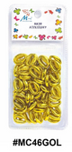 Murry Collection, Gold Cowrie Shell Hair Beads, #MC46GOL, Metallic Gold