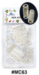 Murry Collection, Gold Glitter Cylinder Hair Beads, #MC63