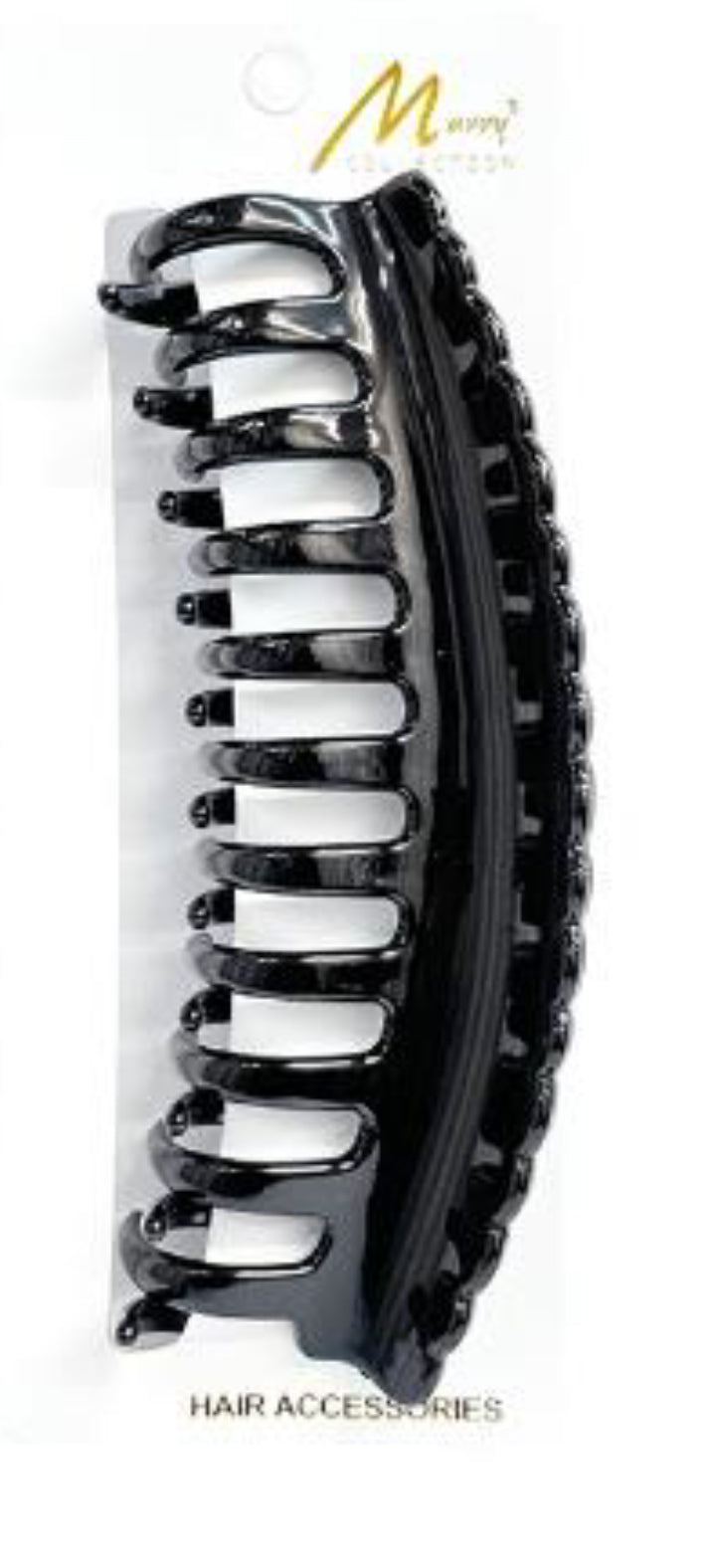 Murry Collection | Scalloped Black Claw Clip | #CL978