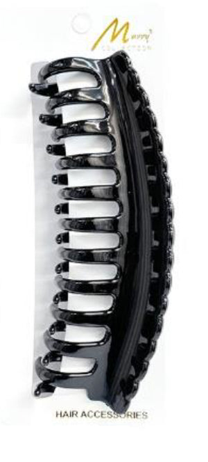 Murry Collection | Scalloped Black Claw Clip | #CL978