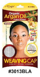 Organic Argan Oil Treated Expandable Weaving Cap - Black - #3013BLA