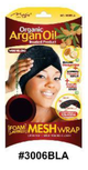 Organic Argan Oil Treated Foam Layered Mesh Wrap - Wide Velcro - #3006BLA