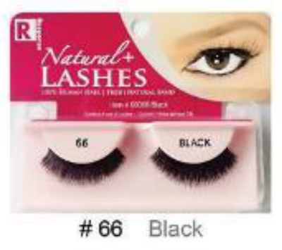 R Natural+ Lashes - #66 Black
Dramatic and Voluminous Lashes for Bold Looks
