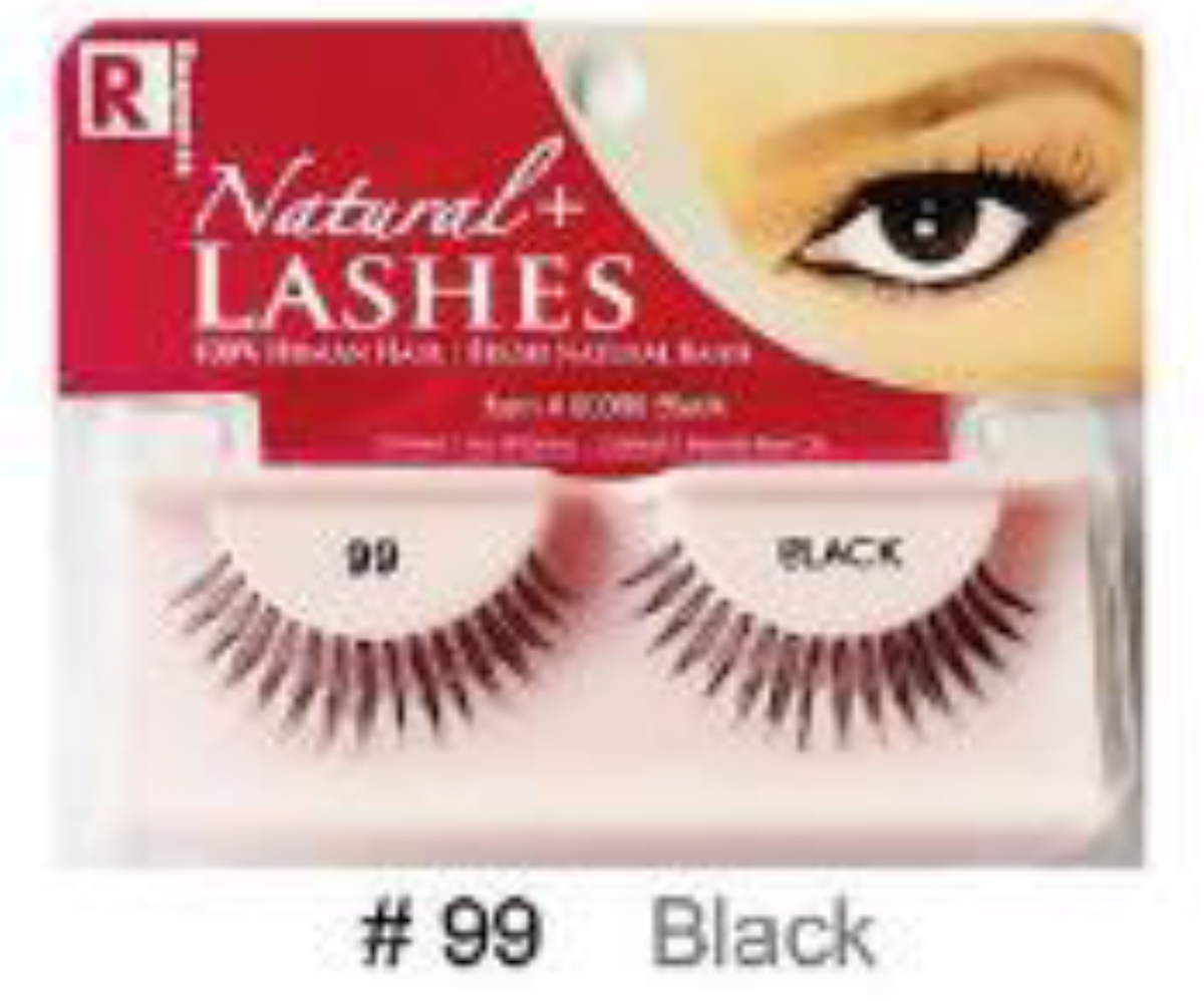 R Natural+ Lashes - #99 Black
Natural Lightweight Lashes for Everyday Elegance
