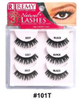 R Remy Natural+ Lashes - #101T Black Triple Layered Lashes for Bold Impact