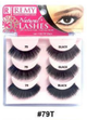R Remy Natural+ Lashes - #79T Black Triple Volume Lashes for Bold Elegance