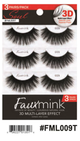 Response Soul Faux Mink Lashes - #FML009T 3 Pairs Pack - 3D Multi-Layer Effect