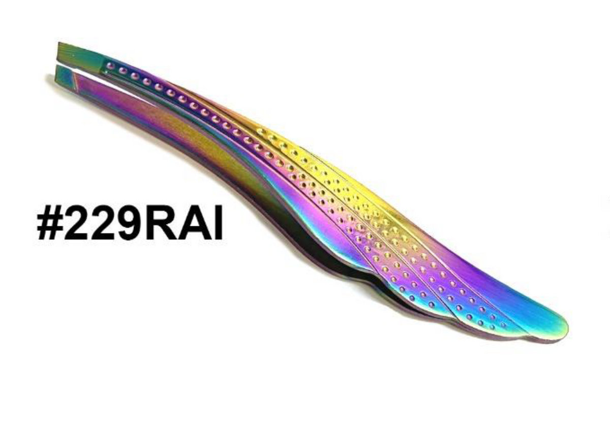"Rainbow Precision Tweezers, #229RAI - Stainless Steel Design".