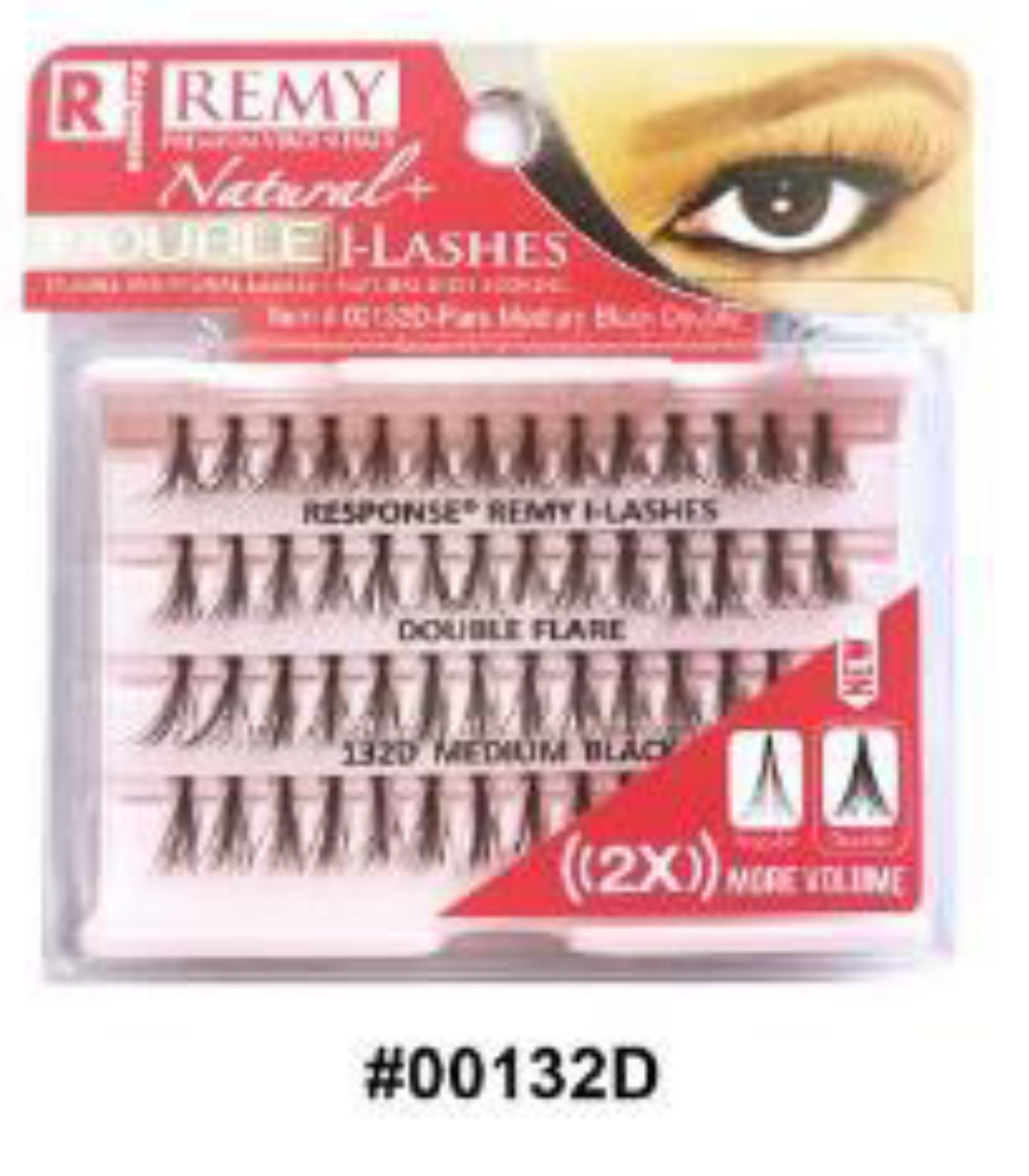Remy Natural+ Double I-Lashes - #00132D Medium Black
2x Volume Knot-Free Double Flare Clusters