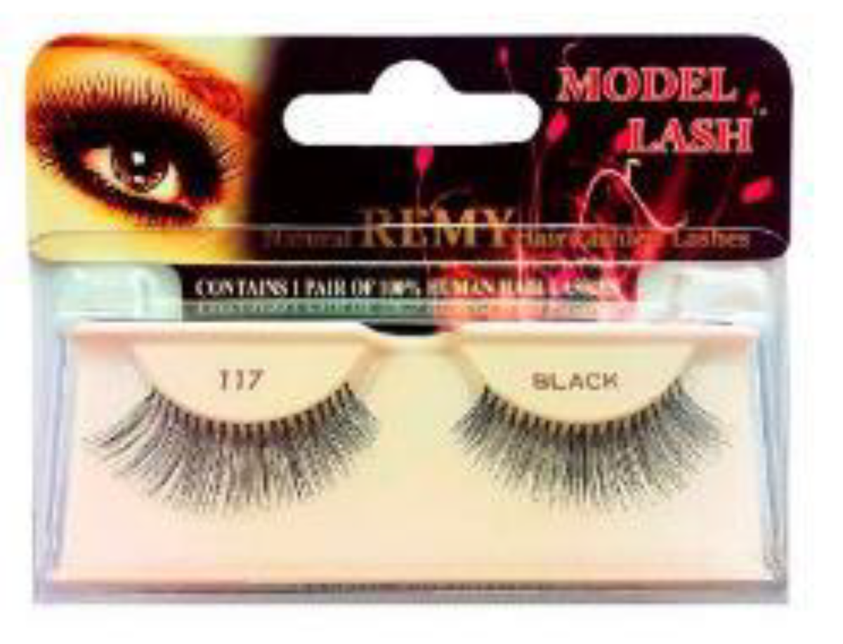 "Remy Natural False Lashes Model Lash 117 Black (#M117) - Soft and Natural Look."