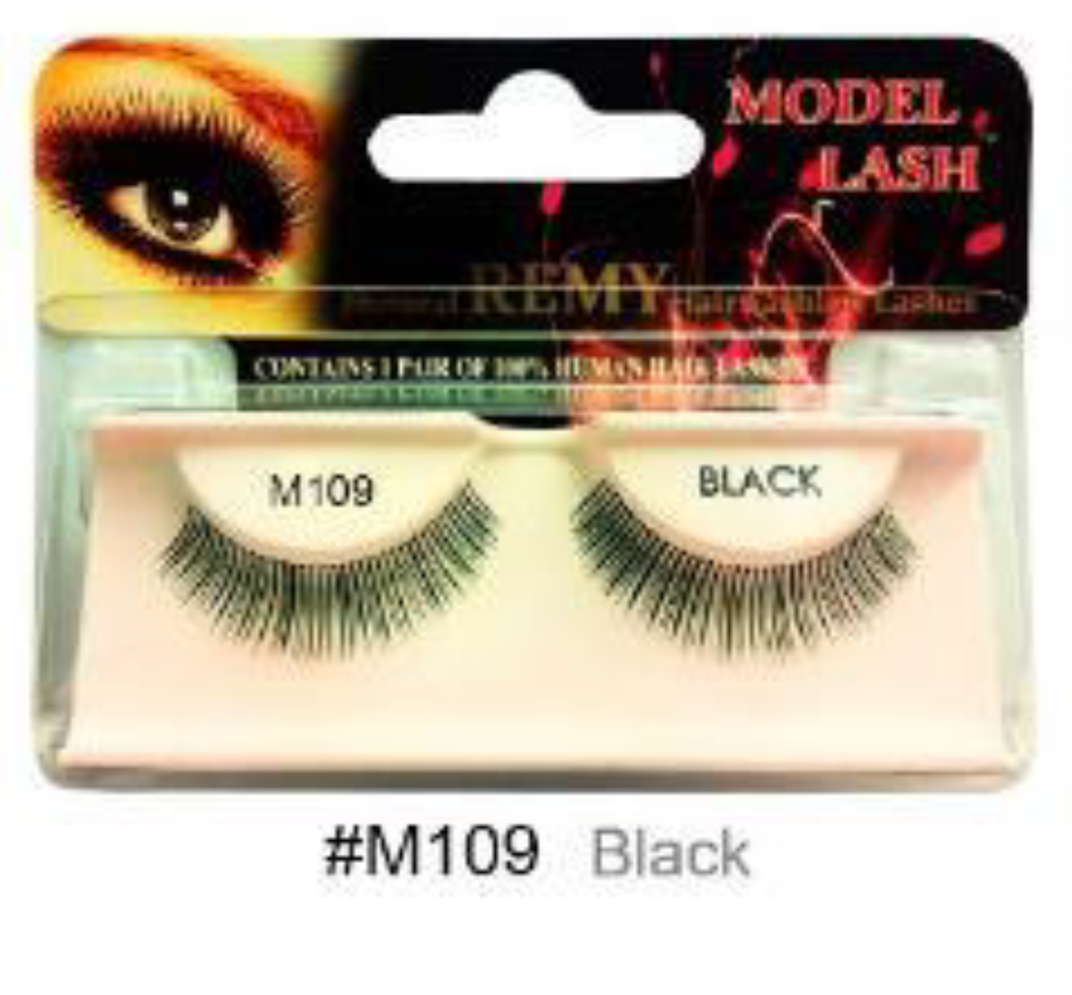"Remy Natural False Lashes Model Lash M109 Black (#M109) - Natural and Refined Look."