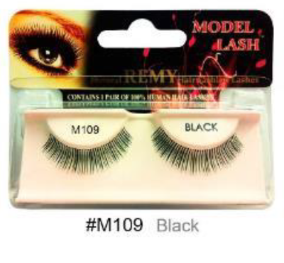 "Remy Natural False Lashes Model Lash M109 Black (#M109) - Natural and Refined Look."