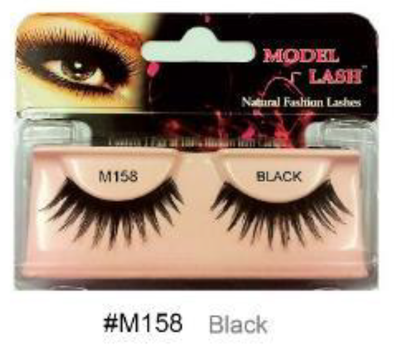 "Remy Natural Fashion False Lashes Model Lash M158 Black (#M158) - Dramatic and Sophisticated Look."