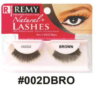 Remy Natural+ Lashes - #002DBRO Brown
Luxurious Virgin Hair Lashes for a Bold & Natural Look