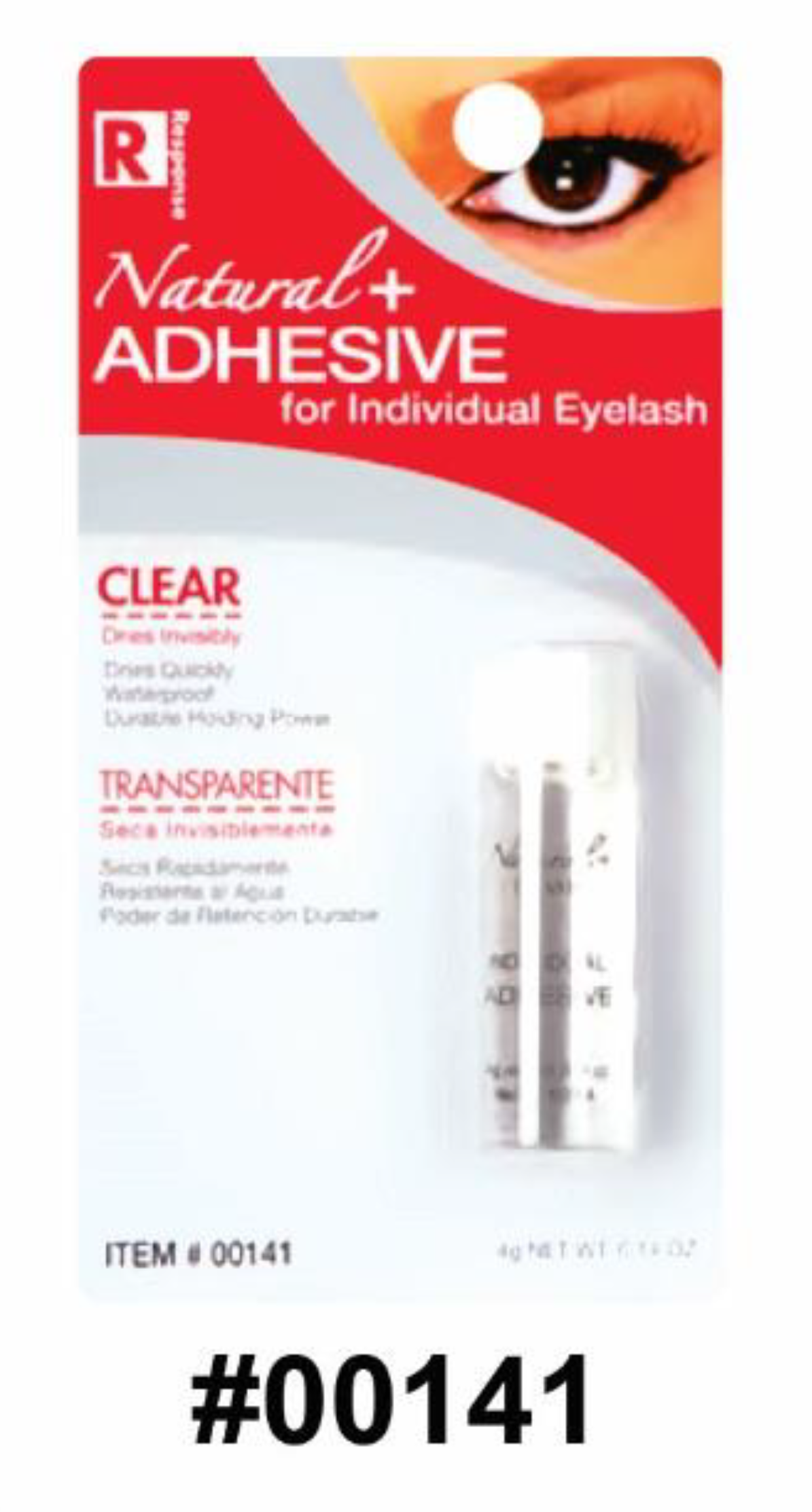 Response Natural+ Adhesive Clear (#00141) - Premium Lash Glue for Individual Eyelashes.