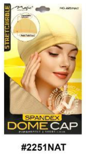 "Spandex Dome Cap in Natural Color (#2251NAT) - Lightweight and Comfortable Dome Cap."