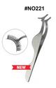 Stainless Steel Eyelash Applicator Tool, Precision False Lash Application Tweezer, #NO221