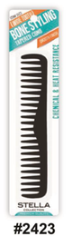 Stella Collection #2423 Bone Styling Tapered Comb - Wide Tooth