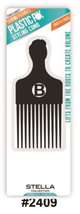 Stella Collection Plastic Pik Styling Comb - Smooth Finish (#2409) Durable and Flexible Comb for Effortless Styling