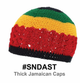 Thick Jamaican Crochet Caps - Multiple Colors (#SNDBLK & #SNDAST)