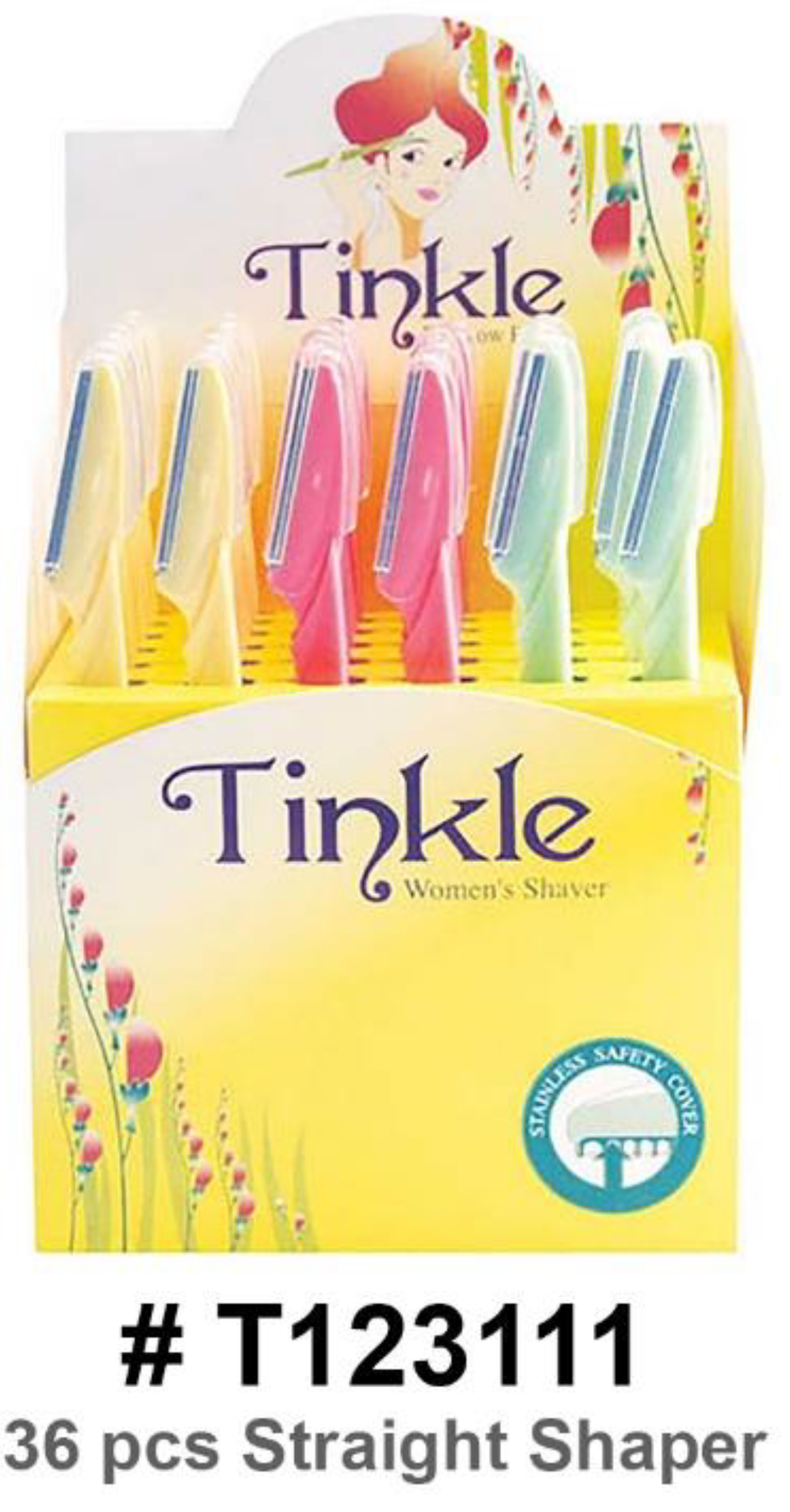 Tinkle Women’s Shaver, 36 pcs Straight Shaper, #T123111