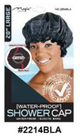 Waterproof Shower Cap - Elastic Band - Large Size - Available in Black (#2214BLA) and Pink (#2214AST)