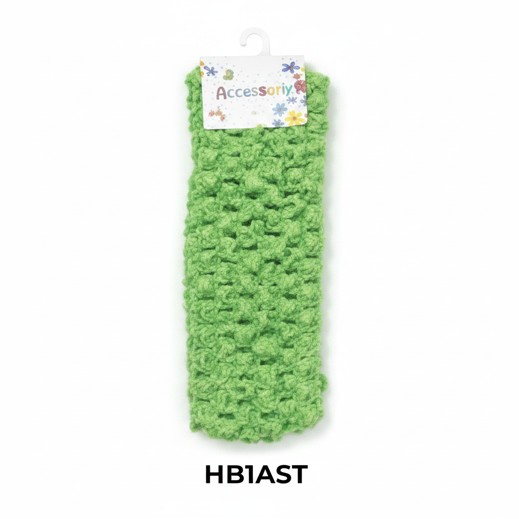 Green Crochet Headband #HB1AST