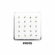 Silver Cross & Star Nose Studs #N09S