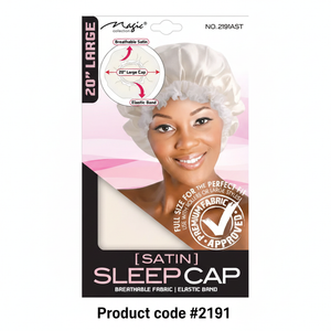 Satin Sleep Cap 20" Large #2191 - 3D Render 2